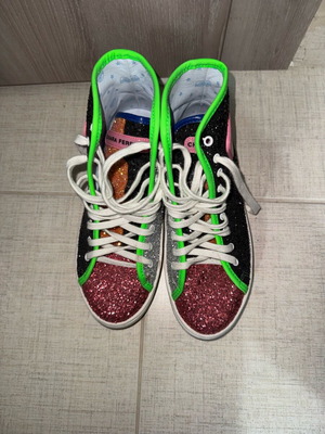 Chiara Ferragni athletic shoes like new, multicolor, size 38