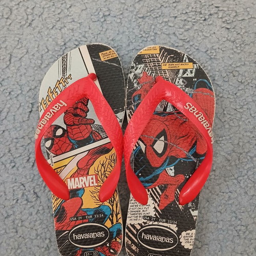 Havaianas Spiderman flip-flops, size 31-32, red
