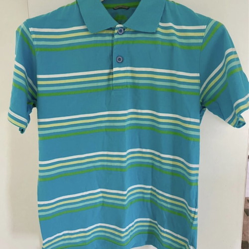 Polo shirt Strauss like new, green and turquoise, size S