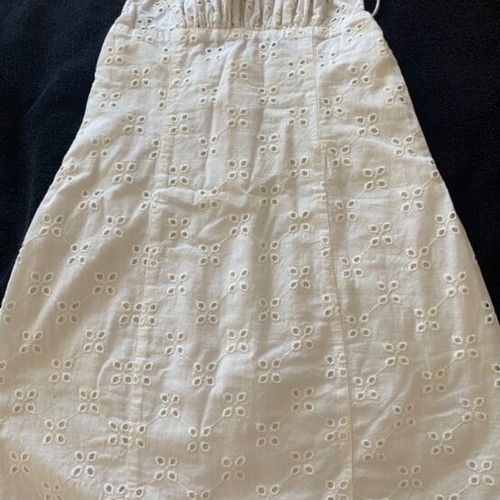 White Pull & Bear dress with strap and perforated design like new