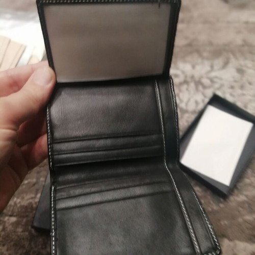 Leather wallet new black
