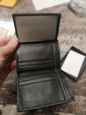 Leather wallet new black