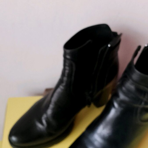 Alpe leather ankle boots size 37 used, black, anatomical