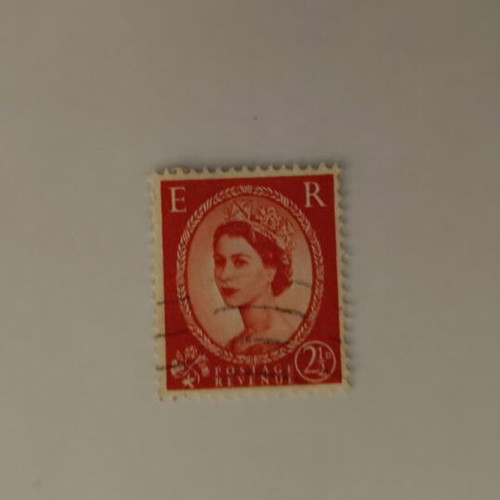 British collectible stamp Elizabeth II 2½d like new