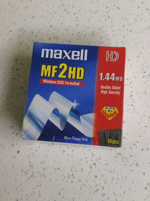 Maxell MF2HD δισκέτες 3,5 ιντσών 1,44MB πακέτο 10 νέες