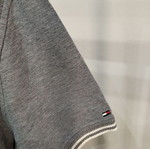 Tommy Hilfiger Polo shirt XL custom fit like new, grey and white