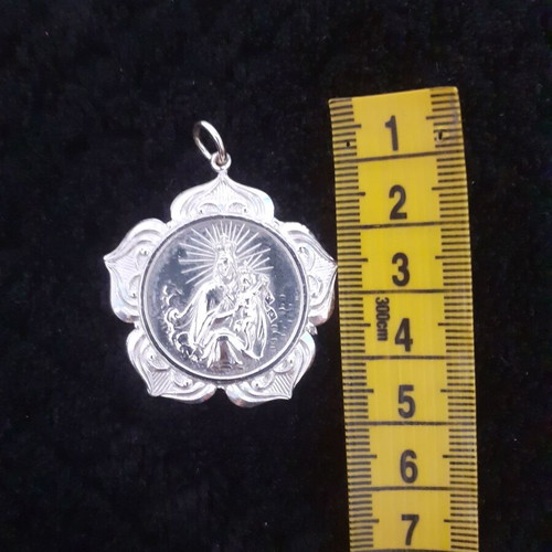Christian pendant from the 70s silver, new