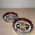 Satsuma ashtrays handmade used, Japanese style