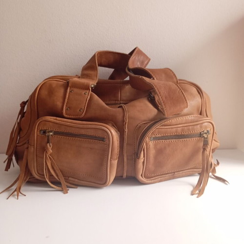 Reison D'etre Vintage Bag Used, Cognac Color, Leather Shoulder
