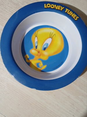 Looney Tunes plastic plate vintage 1999 used