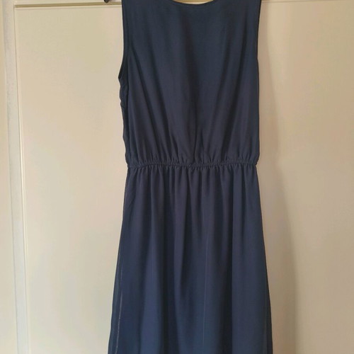 Chiffon dress Esmara navy blue like new, size S