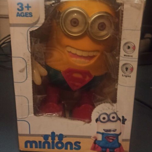 Minion vintage figure with movement and lights used