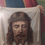 Old lithograph Saint Veronica like new