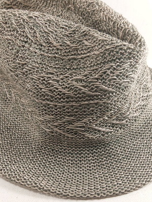 Καπέλο διάτρητο δροσερό γκρί 56 εκ, σαν καινούργιο, αχρησιμοποίητο