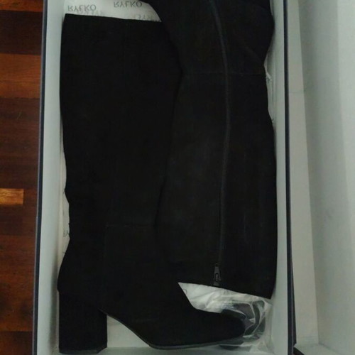 Rylko boots natural suede new, size 38, black