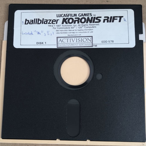 Ballblazer + Koronis Rift Commodore Disk like new