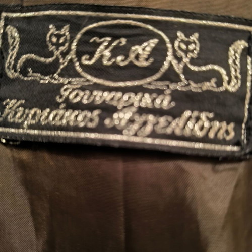 Synthetic fur coat like new, brown