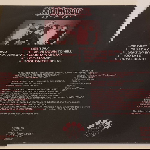 // Vinyl LP , NIGHTMARE - Waiting For The Twilight , Heavy Metal RARE