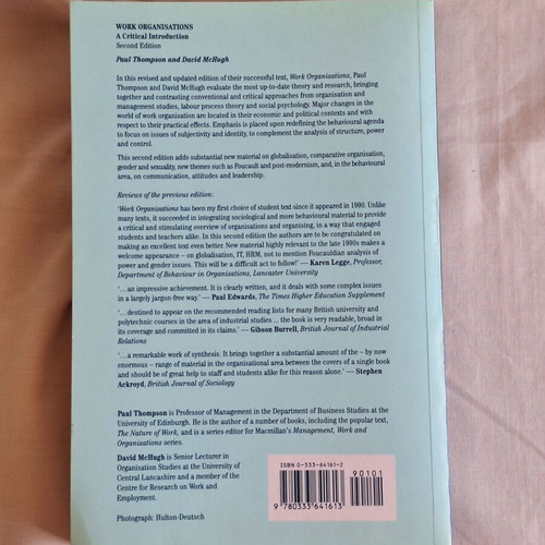 Work Organisations and People, Communication & Organisations books set