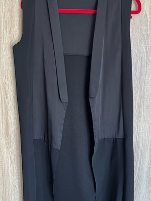 Zara long vest used, black, size S