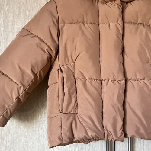 Zara beige jacket with hood for 6-7 years old girls