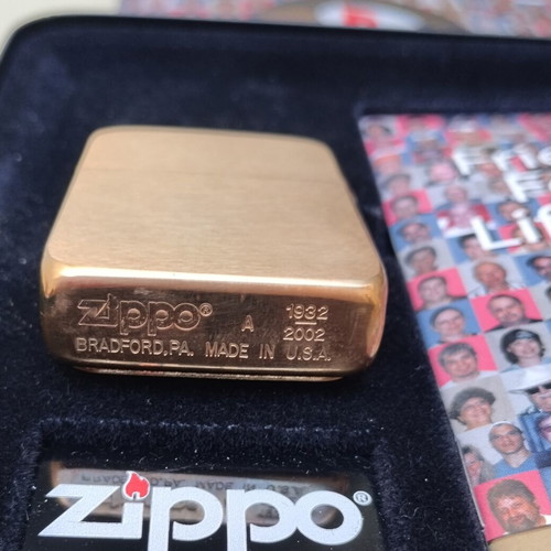 Zippo COTY 2002 "Friends For A Lifetime" 70th Anniversary lighter like new