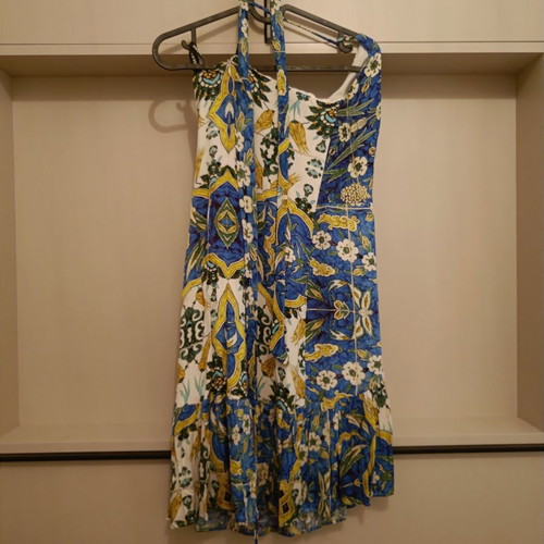 Nadia Rapti Floral Treasure one shoulder dress like new, size M