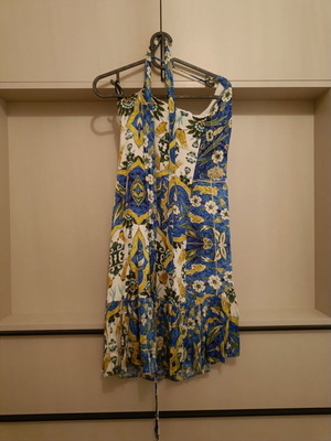 Nadia Rapti Floral Treasure one shoulder dress like new, size M