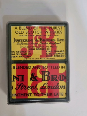 Double playing cards from J&B whisky like new