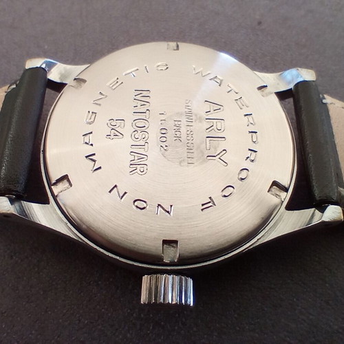 Arly Natostar 1954 new Swiss collectible wristwatch