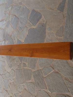 Wooden bench used, durable, solid handmade