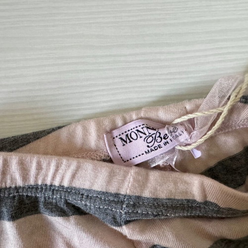 Monnalisa baby striped cotton leggings 3 months new