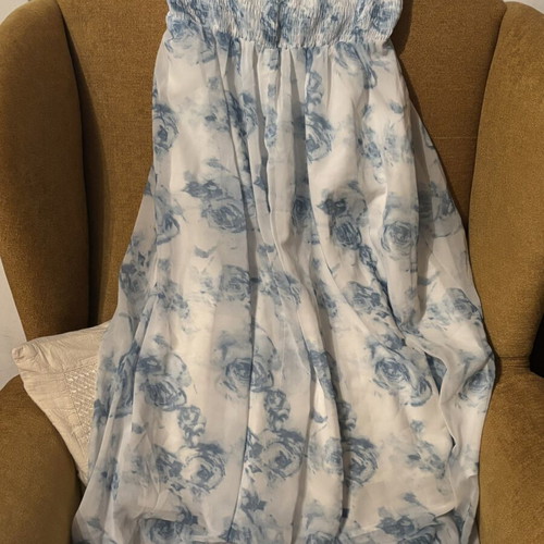 Blue floral dress, size XS