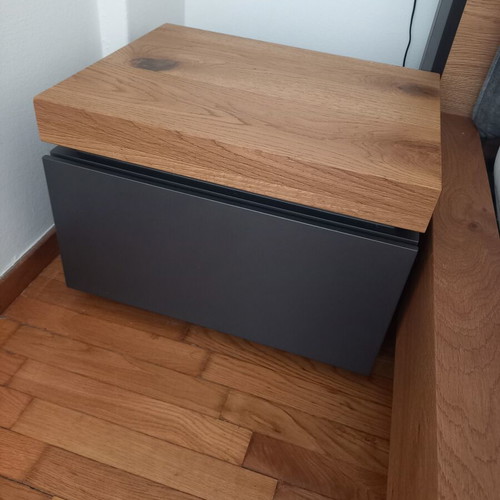 Bedroom set with bed, mattress, 2 nightstands and dresser