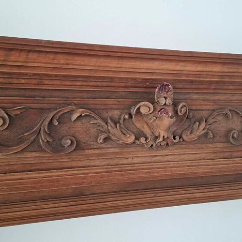 Wood mirror frame used, walnut, 19th century, large 163x126cm
