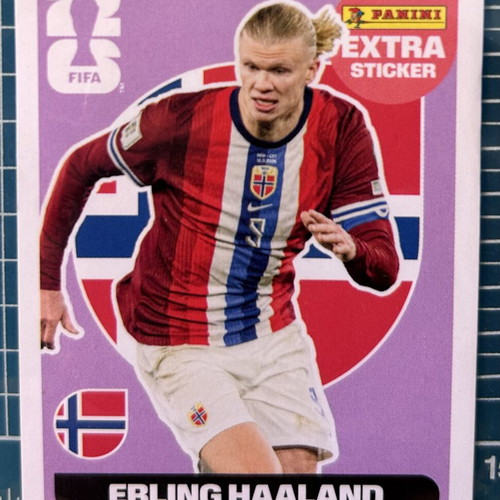 Panini World Cup 2026 Extra Stickers Haaland Pink, Salah Pink, Gapko Bronze