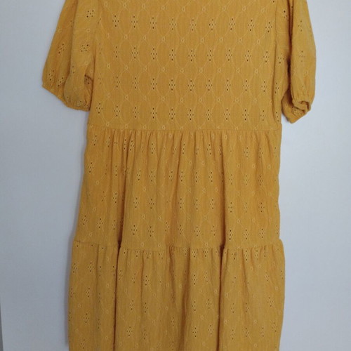 Short-sleeve dress like new, yellow, size L