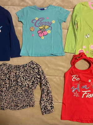 Set of 5 blouses for girl 4-6 years used