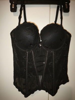 Luna Celebration Black Corset Bustier like new, size 75C
