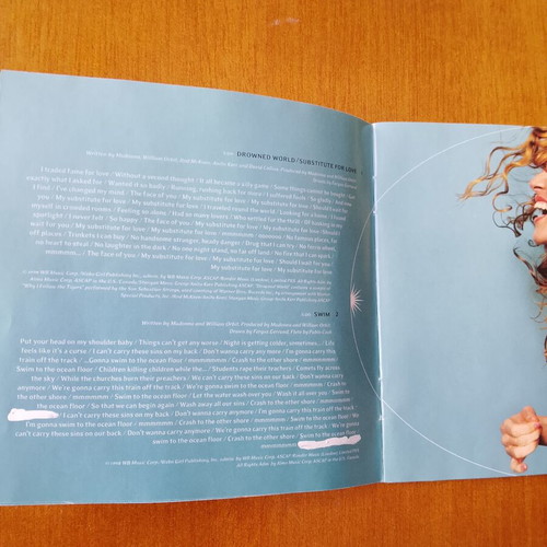 Madonna CD pack used with booklet and notes