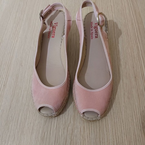 Viguera espadrilles like new, size 41, pink, platform 6.5 cm