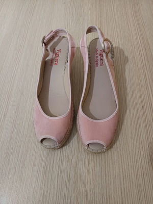 Viguera espadrilles like new, size 41, pink, platform 6.5 cm