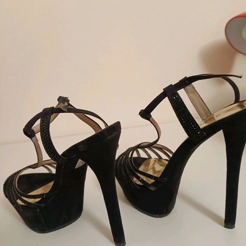 Roselight women's high-heeled sandals like new, size 38, black