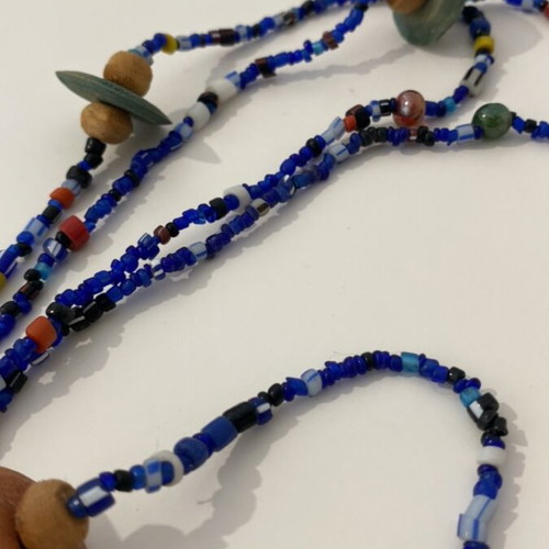 Vintage necklace over 50 years blue like new