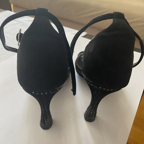 Women's dance shoes used, black, size 40