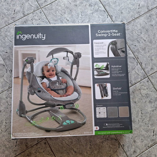 Ingenuity ConvertMe Swing-2-Seat electric rocker-swing like new