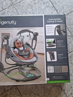 Ingenuity ConvertMe Swing-2-Seat electric rocker-swing like new