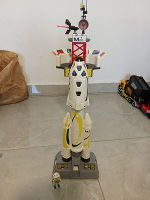 Playmobil 9488 Πύραυλος διαστημικής αποστολής μεταχειρισμένος, μερικώς λειτουργικά φώτα και ήχους