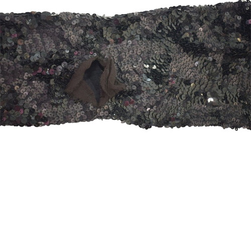 P.A.R.O.S.H. black sequin leggings with cutouts, size M