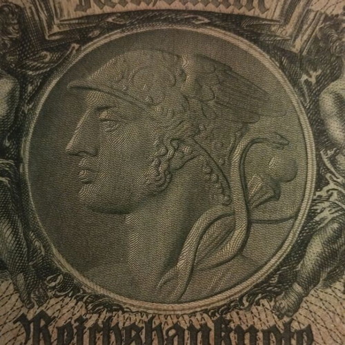 German 50 Mark banknote used, pre-war 1933